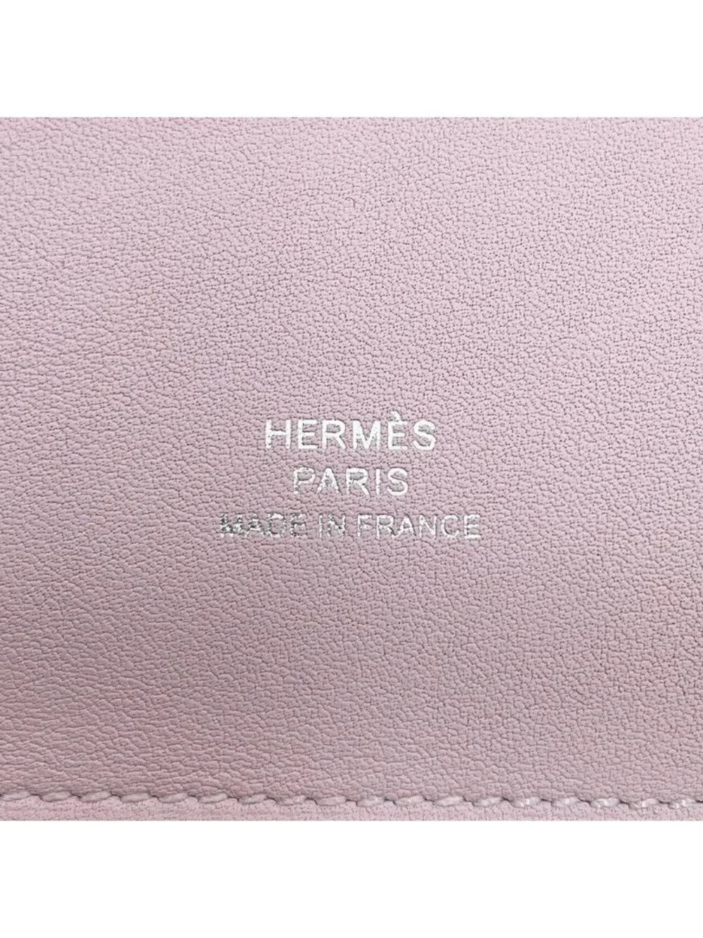 Hermes Note Cover Carnet Secret Mauve Pale Silver Swift Della Cavalleria